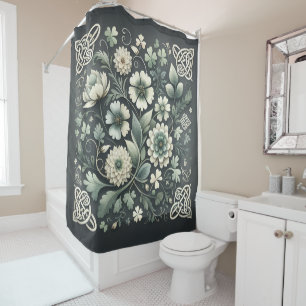 Rideaux De Douche Jardin de nœuds de trèfle chuchoté