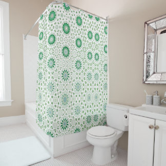 Rideaux De Douche Jardin de sérénité au vert eucalyptus