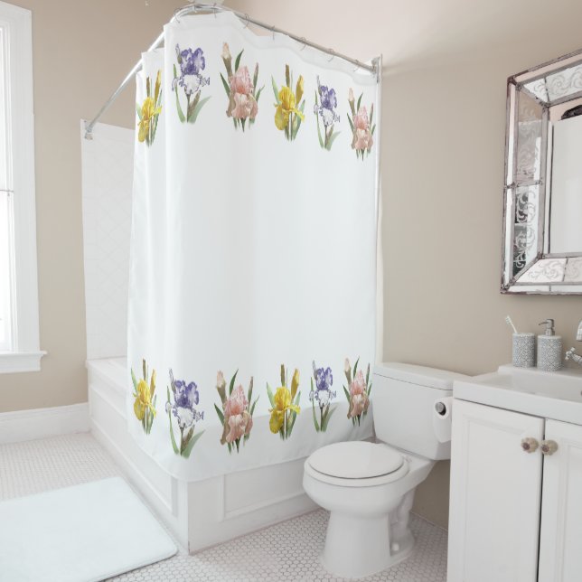 Rideaux De Douche Jardin Flower Iris (En situation)