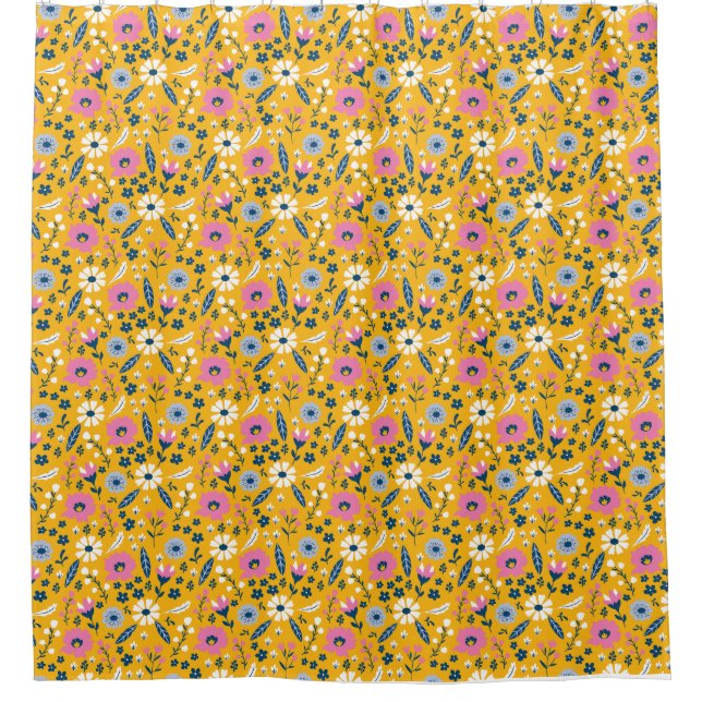 Rideaux De Douche Jardins Et Fleurs Rassemblent Les Gens (Devant)