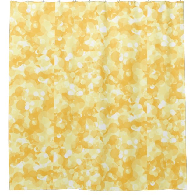 Rideaux De Douche Jaune gai lumineux ensoleillé (Devant)