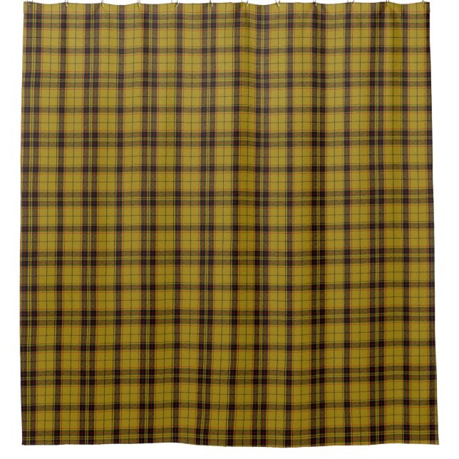 Rideaux De Douche jaune Tartan Plaid Scottish Kilt (Devant)