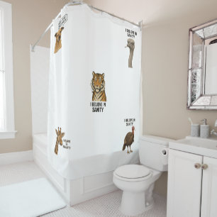 Rideaux De Douche Je crois en Sanity
