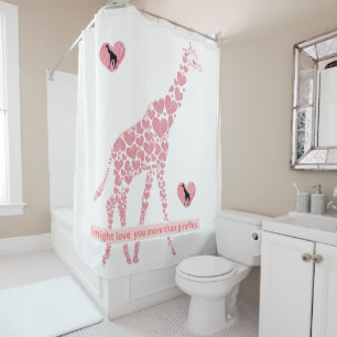 Rideaux De Douche Je Pourrais Vous Aimer Plus Que Giraffes Design 2 