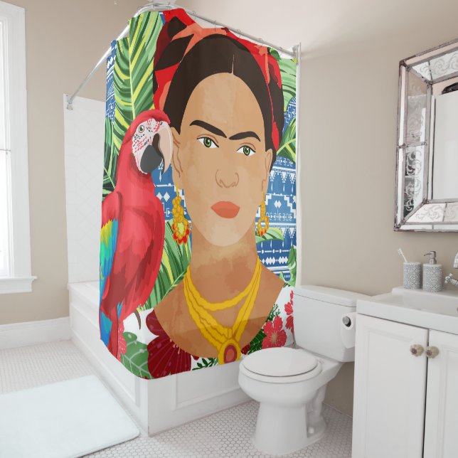 Rideaux De Douche Je suis ma propre muse. Le sujet que je connais le (En situation)