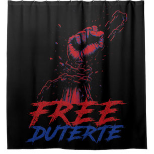 Rideaux De Douche Je Suis Pour Duterte Free DU30 Free Duterte