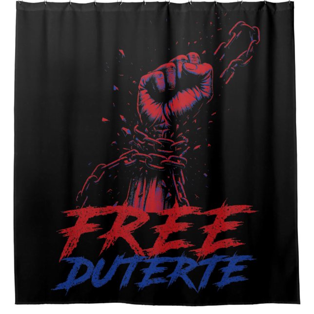 Rideaux De Douche Je Suis Pour Duterte Free DU30 Free Duterte (Devant)