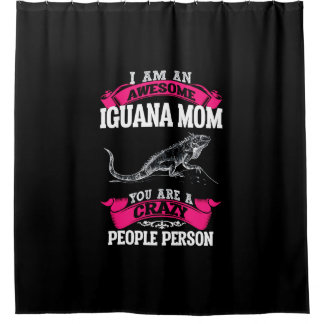 Rideaux De Douche Je suis une maman Iguana géniale