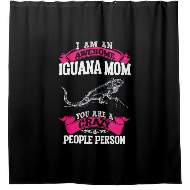 Rideaux De Douche Je suis une maman Iguana géniale (Devant)