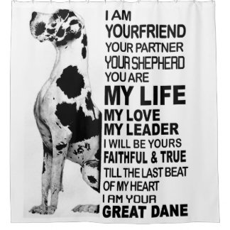 Rideaux De Douche Je suis votre ami votre partenaire votre chien Gre