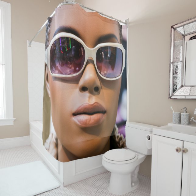 Rideaux De Douche Je suis vraiment belle (En situation)