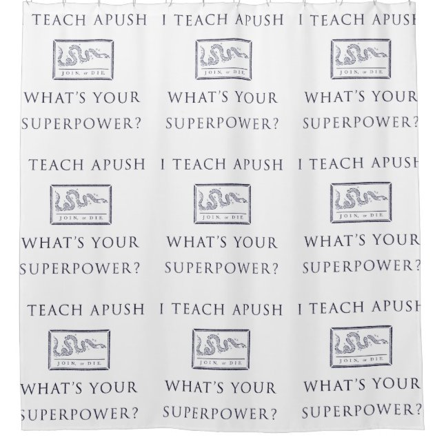 Rideaux De Douche J'enseigne APUSH (Devant)