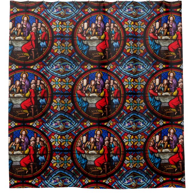 Rideaux De Douche Jésus dernier repas avec ses disciples (Devant)