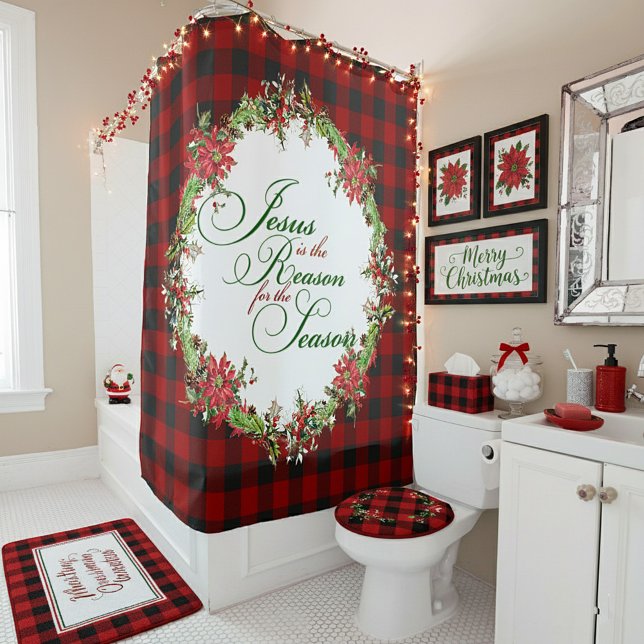 Rideaux De Douche Jésus est la raison (Créateur téléchargé)