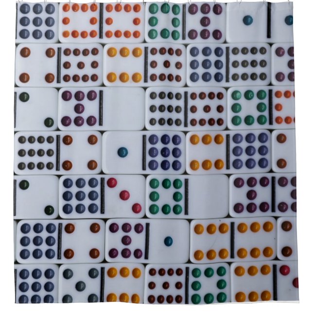 Rideaux De Douche Jeu de Dominos (Devant)