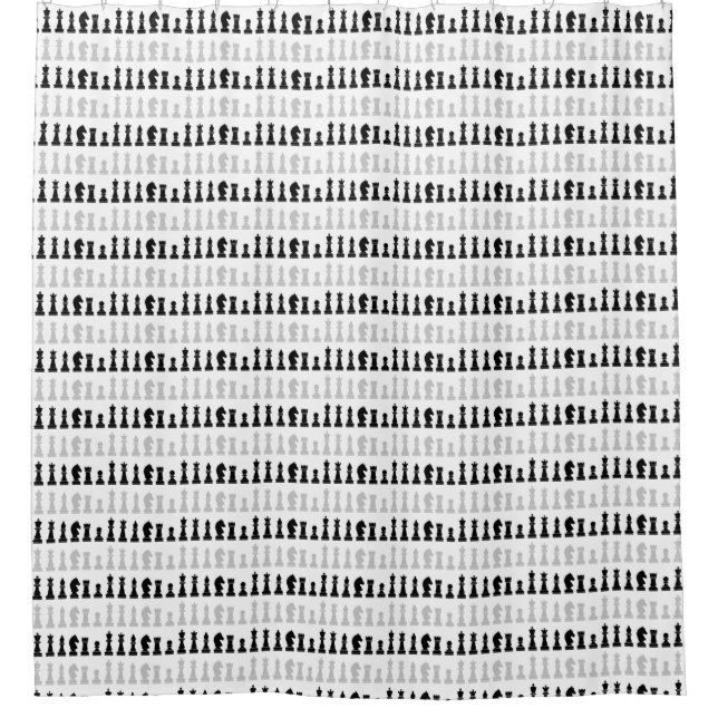 Rideaux De Douche Jeu d'échecs géométrique moderne Motif (Devant)