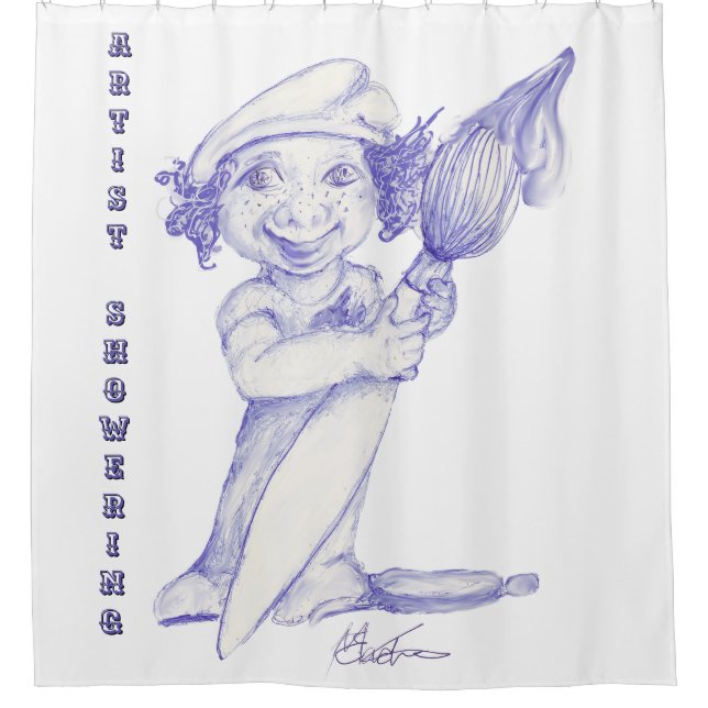 Rideaux De Douche Jeune artiste en herbe  (Devant)