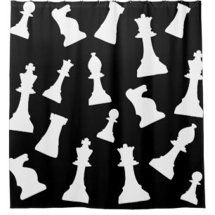 Rideaux De Douche Jeux d'échecs conception