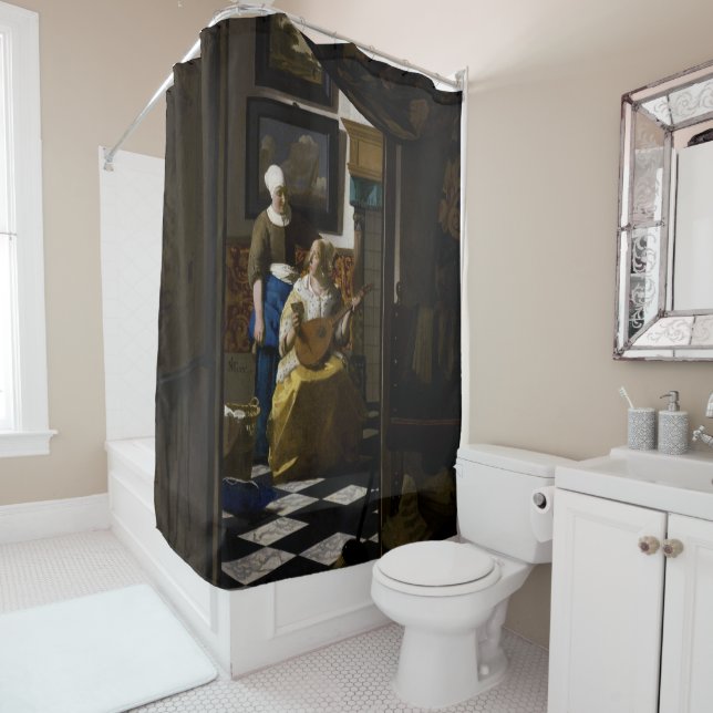 Rideaux De Douche Johannes Vermeer - La lettre d'amour (En situation)
