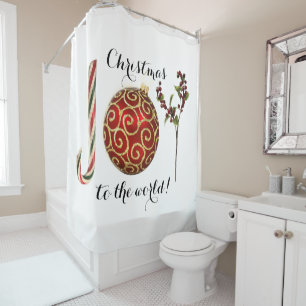 Rideaux De Douche Joie mot art sucre de canne ornement et saint
