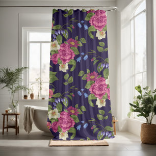 Rideaux De Douche Joli décor fleuri attirant l'oeil