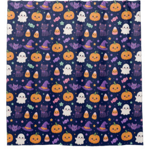 Rideaux De Douche Joli motif d'Halloween