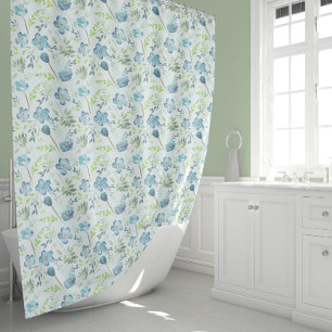 Rideaux De Douche Joli Motif vert d'eau bleu vert
