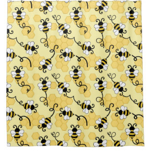 Rideaux De Douche Joli petit motif abeilles