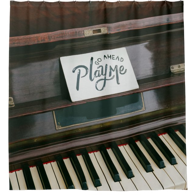 Rideaux De Douche Joli piano (Devant)