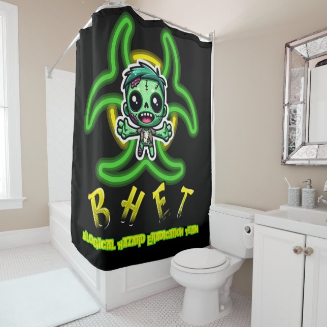 Rideaux De Douche Joli zombie drôle (En situation)