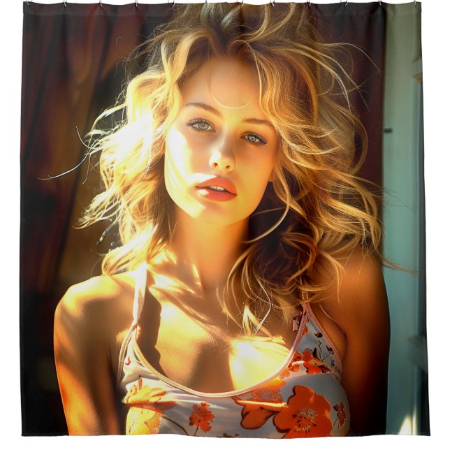 Rideaux De Douche Jolie Dame (Devant)