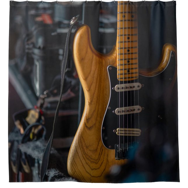 Rideaux De Douche Jolie guitare (Devant)