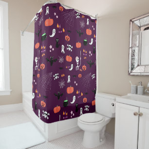 Rideaux De Douche Jolie Halloween créatif et effrayant
