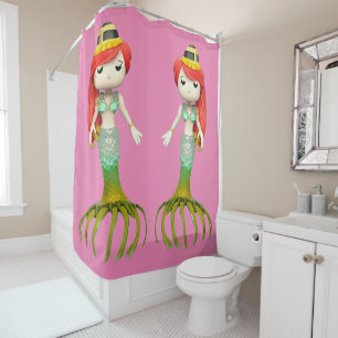 Rideaux De Douche Jolie sorcière de sirène Déplaisante Thunder_Cove