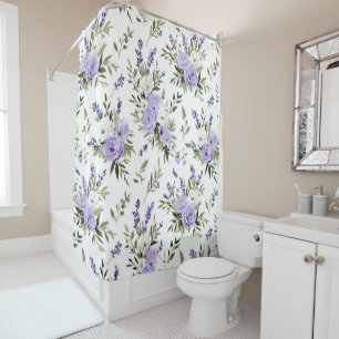 Rideaux De Douche Jolies fleurs lavande 