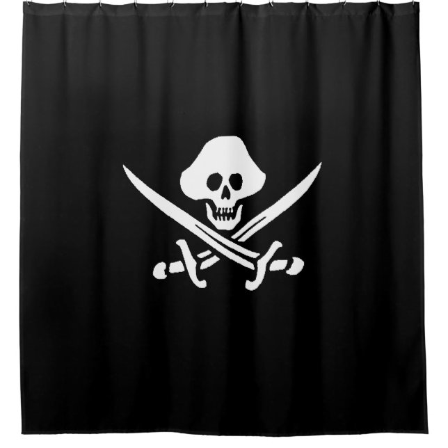 Rideaux De Douche Jolly roger pirate (Devant)