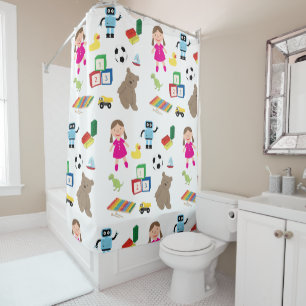 Rideaux De Douche Jouets pour enfants Motif