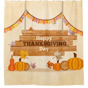 Rideaux De Douche Joyeuse fête de Thanksgiving