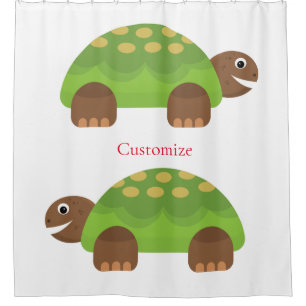 Rideaux De Douche Joyeuse tortue souriante Thunder_Cove