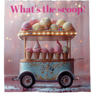 RIDEAUX DE DOUCHE JOYEUX ANNIVERSAIRE SCOOP
