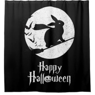 Rideaux De Douche Joyeux cadeau de costume d'Halloween sorcière lapi
