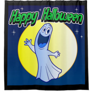 Rideaux De Douche Joyeux Halloween Fantôme