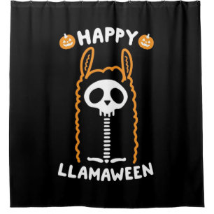 Rideaux De Douche Joyeux Llamaoween
