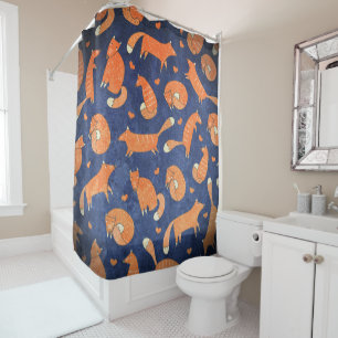 Rideaux De Douche Joyeux motif de renard animal
