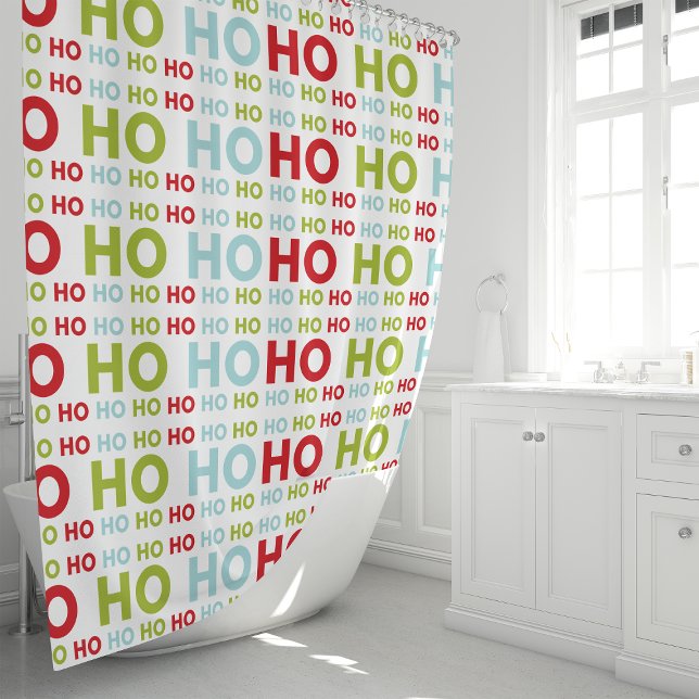 Rideaux De Douche Joyeux Noël HO HO HO (Créateur téléchargé)