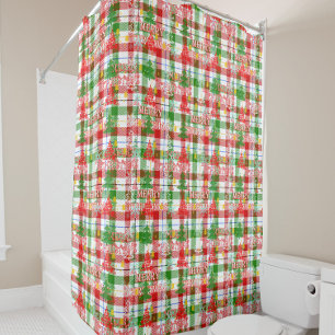 Rideaux De Douche Joyeux tatan décoratif de Noël