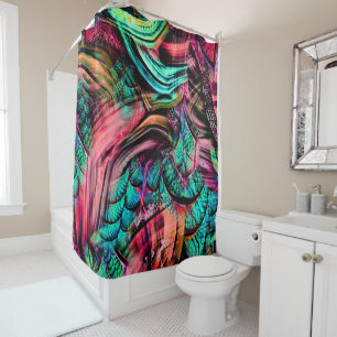 Rideaux De Douche Jungle tropicale colorée