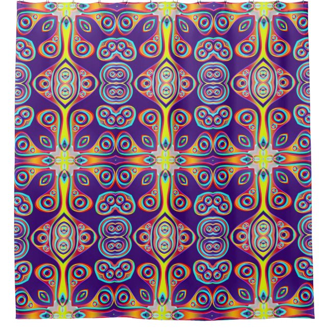 Rideaux De Douche Kaleidoscope Mosaic X + vos idées (Devant)