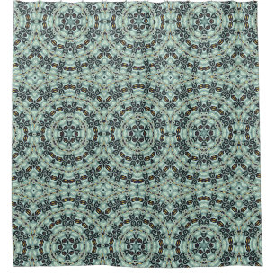 Rideaux De Douche Kaliedoscope marocain géométrique de style ornemen