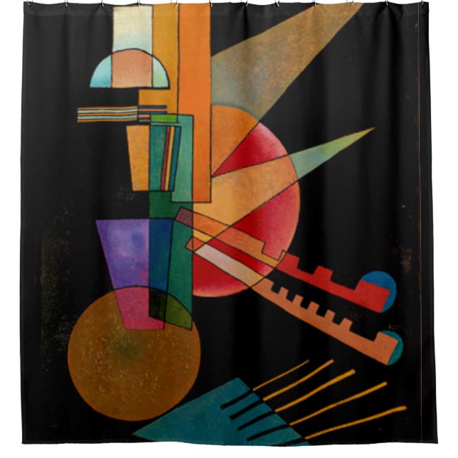 Rideaux De Douche Kandinsky - Interprétation Abstraite (Devant)